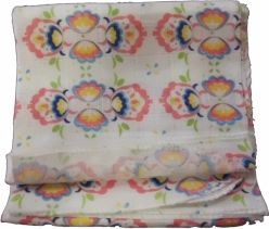 Plena bavlněná potisk - KVĚTY - 75x80cm - obrázek 1