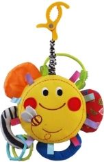 Hračka plyšová na kočár - SLUNÍČKO SE ZRCÁTKEM - BabyMix - obrázek 2