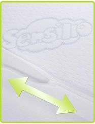 Podložka do postýlky - zvýšená poloha - KLÍN SENSILLO bílý - obrázek 3