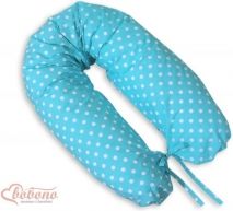 Kojící polštář Longer - PUNTÍKY na tyrkysovém - Bobono - obrázek 1