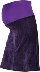 Těhotenská sukně manžestrová - MALO fialová velikost S - obrázek 1
