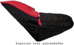 Fusak do autosedačky - ŠUSŤÁKOVÝ černý s malinovou - IvemaBaby - obrázek 3