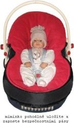 Fusak do autosedačky - ŠUSŤÁKOVÝ černý se světle modrou - IvemaBaby - obrázek 5