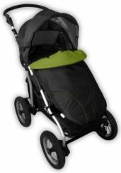 Nánožník na kočár - MAXI SPORT černý s limetkou - IvemaBaby - obrázek 1