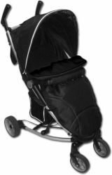 Nánožník na kočár - GOLF černý s černou - IvemaBaby - obrázek 1
