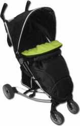 Nánožník na kočár - GOLF černý s limetkou - IvemaBaby - obrázek 1