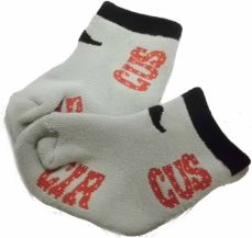 Ponožky kojenecké froté - CIRKUS šedé - vel.0-3měs. - obrázek 1