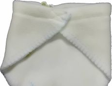 Nákrčník dětský fleece - KROCHETTA smetanový - vel.0-6měs. - obrázek 2