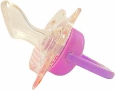 Dudlík silikonový zkosený s krytem - VČELKA modrý - 0-6měs. - Canpol - obrázek 2