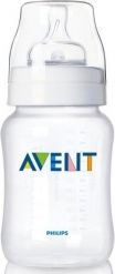 Lahev kojenecká plastová - AVENT CLASSIC+ průhledná - 125ml - obrázek 1
