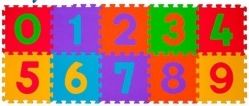 Puzzle pěnové 10ks - ČÍSLICE barevná - BabyOno - obrázek 1
