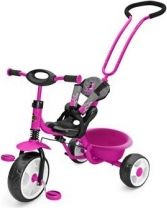 Tříkolka dětská - BOBO NEW růžová - Milly Mally - obrázek 1