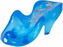 Lehátko do vaničky plastové - VODNÍ SVĚT modré - obrázek 1