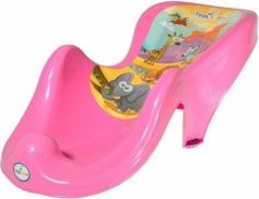 Lehátko do vaničky plastové - SAFARI růžové - obrázek 1