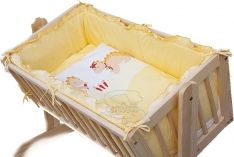 Souprava do kolébky 6-dílná - DRÁČEK žlutá - Scarlett - obrázek 1