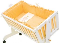 Souprava do kolébky 6-dílná - MARTIN oranžová - Scarlett - obrázek 1
