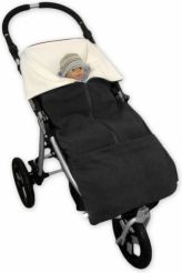 Fusak jaro-podzim 2v1 - FUSAK-DEKA tmavě šedá s fialovou - Ivemababy - obrázek 2