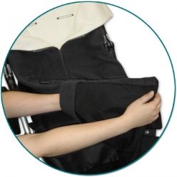 Fusak jaro-podzim 2v1 - FUSAK-DEKA tmavě šedá s fialovou - Ivemababy - obrázek 3