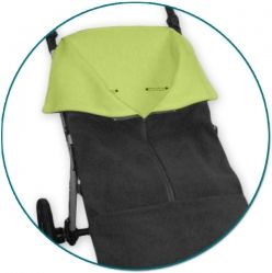 Fusak jaro-podzim 2v1 - FUSAK-DEKA tmavě šedá s limetkou - Ivemababy - obrázek 1