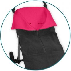 Fusak jaro-podzim 2v1 - FUSAK-DEKA tmavě šedá s malinovou - Ivemababy - obrázek 1