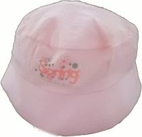 Čepice dětská letní - KLOBOUK SPRING růžový - vel.50-52cm - obrázek 1