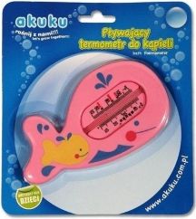 Teploměr do vody - VELRYBA růžový - Akuku - obrázek 1