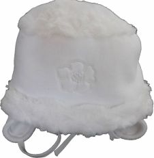 Čepice dětská zimní - KLOBOUČEK bílý - vel.80-86 - obrázek 1