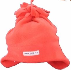 Čepice dětská zimní fleece - STŘAPEC červená - vel.80-86 - obrázek 1