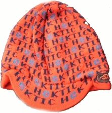 Čepice dětská zimní pletená - PÍSMENA červená - vel.52-54cm - obrázek 1