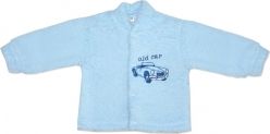 Kabátek kojenecký lama - OLD CAR modrý - vel.62 - obrázek 1