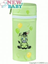 Termoobal na lahev hranatý - JUMBO ZEBRA zelený - obrázek 1