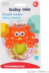 Kousátko plastové chladící - SOVIČKA oranžová - BabyMix - obrázek 1