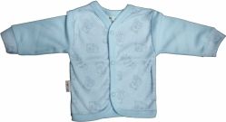 Kabátek kojenecký bavlna - MY BEAR modrý - vel.68 - obrázek 1