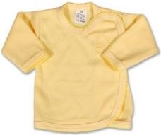 Košilka kojenecká řádková bavlna - MOTÝLEK žlutá - vel.56 - obrázek 1