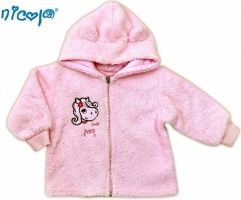 Kabátek/Bundička kojenecká lama - LOVELY PONY růžová - vel.80 - obrázek 1