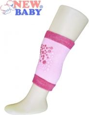 Nákoleníky dětské/Chrániče kolen - FROTÉ růžové - obrázek 1