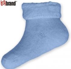 Ponožky kojenecké froté lem - BRAND modré - vel.6-12měs. - obrázek 1
