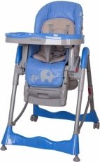 Židlička jídelní plastová - MAMBO sloníci modrá - CotoBaby - obrázek 1
