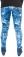 Legíny těhotenské dlouhé - VZOR JEANS modré - Be MaaMaa velikost L/XL - obrázek 2