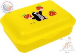 Box svačinový dětský - KRTEČEK žlutý plastový - obrázek 1
