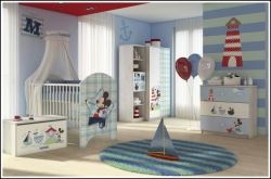 Postýlka dřevěná borovice - MICKEY bílá - Disney - obrázek 3