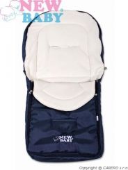 Fusak do kočárku fleece - CLASSIC tmavě modrý - NewBaby - obrázek 1