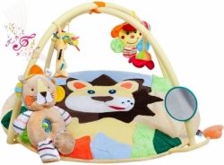 Deka hrací s hrazdami a melodií - LEV S LVÍČKEM barevná - PlayTo - obrázek 1