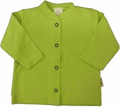 Kabátek kojenecký bavlna - JEDNOBAREVNÝ zelený - vel.68 - obrázek 1