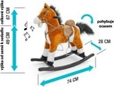 Hračka dětská houpací - KONÍK MUSTANG tmavě hnědý - MilllyMally - obrázek 2