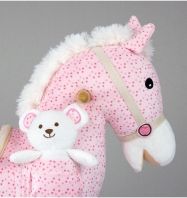 Hračka dětská houpací - KONÍK PONY růžový - MillyMally - obrázek 2