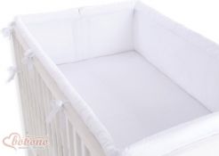 Mantinel kolem celé postýlky - SRDÍČKA bílý - Bobono - obrázek 2