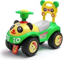 Dětské jezdítko/Odrážedlo plastové se zvuky - PANDA zelené - BabyMix - obrázek 1
