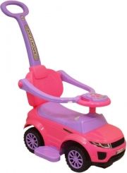 Jezdítko/Odrážedlo plastové - HRAJÍCÍ 3v1 pink - BabyMix - obrázek 1