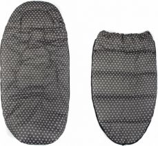 Fusak zimní multifunkční fleece - MAXI sladkosti do růžova se šedou- BabyNellys - obrázek 5